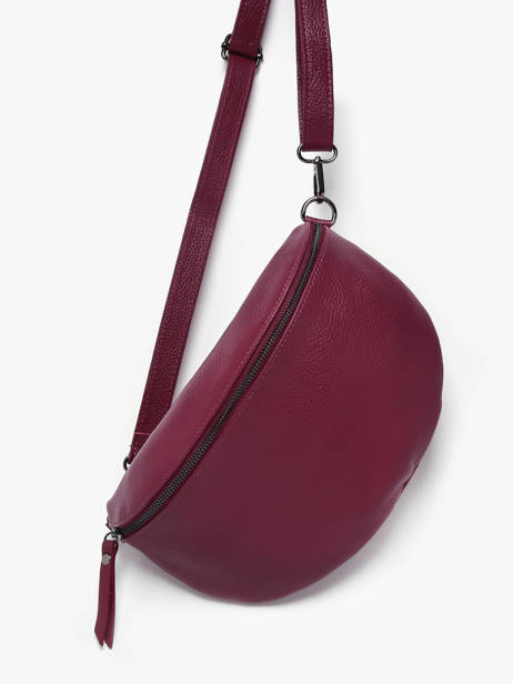 Heuptasje Caviar Leder Milano Rood caviar CA21123 ander zicht 1